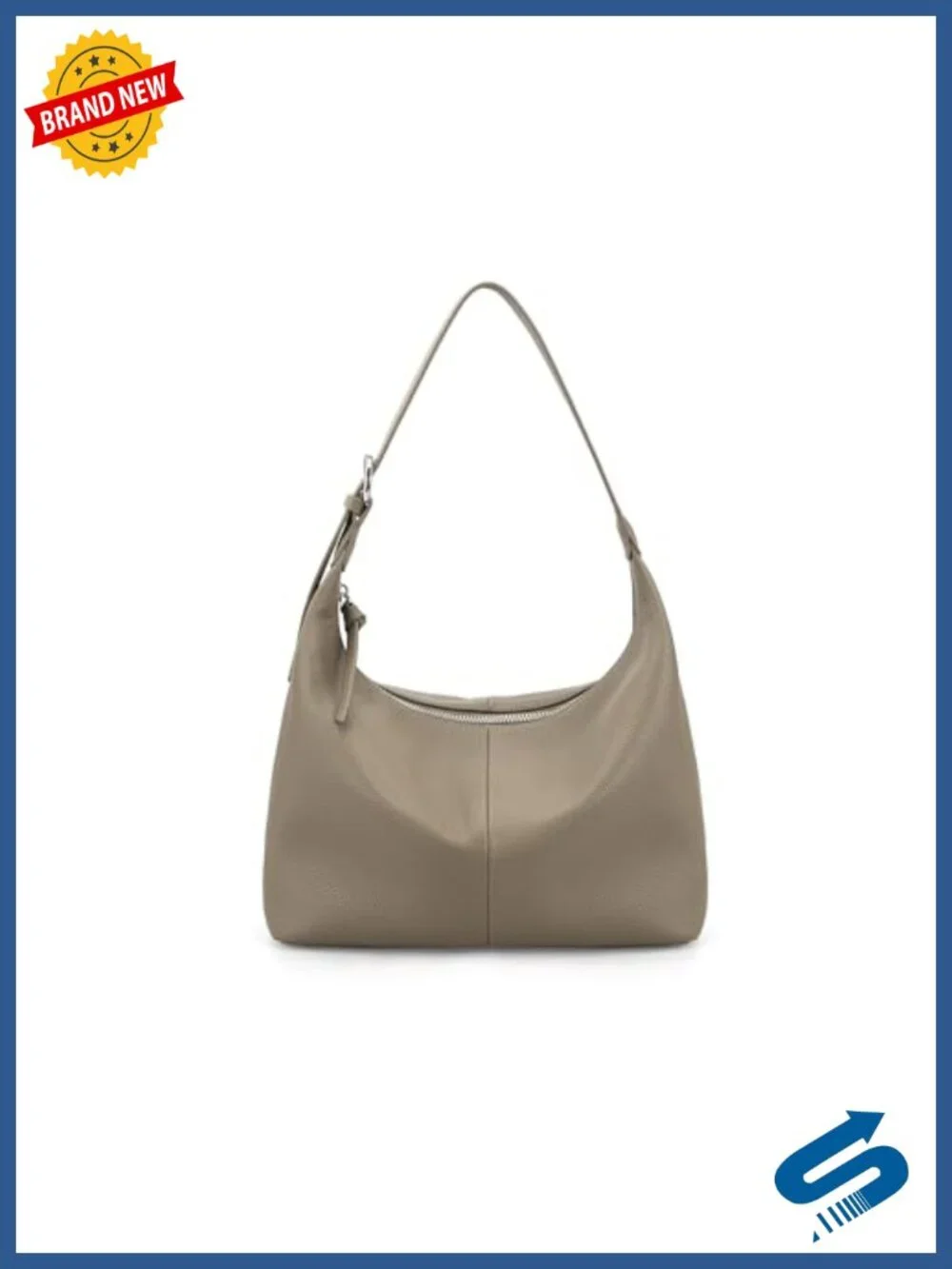 Genuine Leather Slouchy Hobo Bag Women Ultra Lightweight Shoulder Purse Handbag